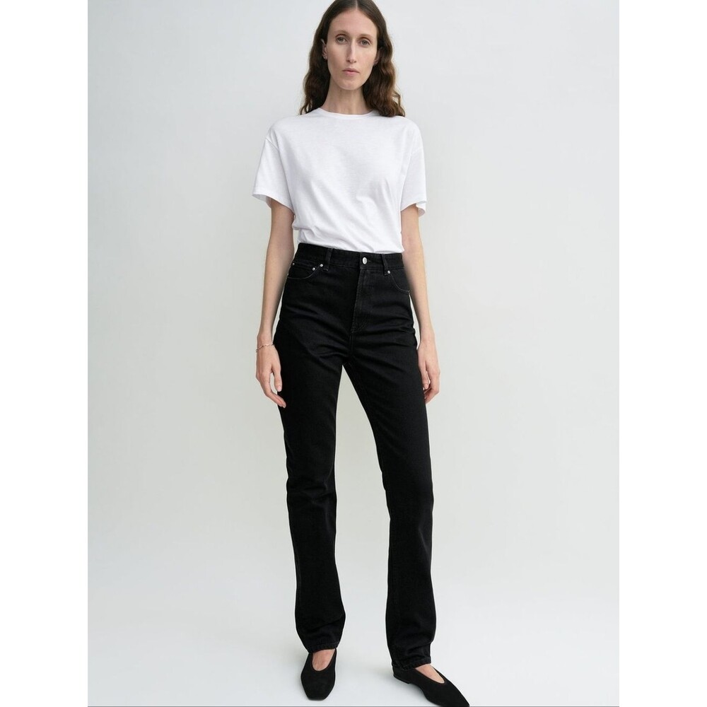 Toteme Regular Fit Slim Straight High Rise Jeans